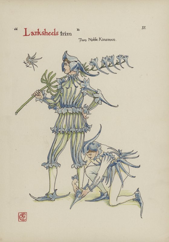 Bloemen uit Shakespeares tuin door Walter Crane