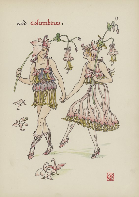 Bloemen uit Shakespeares tuin door Walter Crane