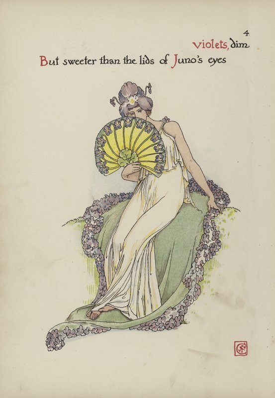 Bloemen uit Shakespeares tuin door Walter Crane