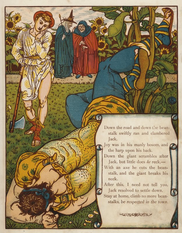 Jack en de Bonenstaak door Walter Crane