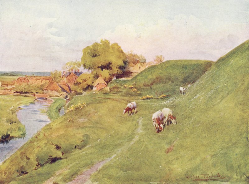 Wessex: Op de oude muren van Wareham door Walter Frederick Roofe Tyndale