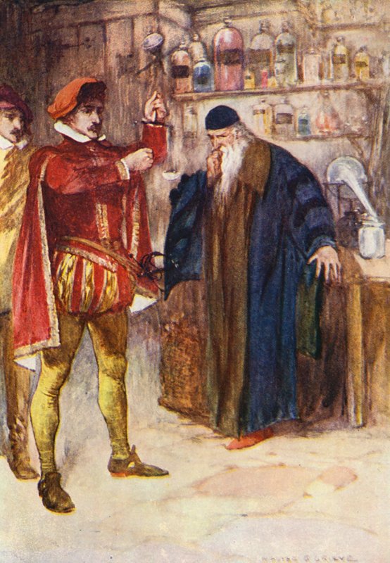 Illustratie voor Kenilworth door Sir Walter Scott door Walter Grieve