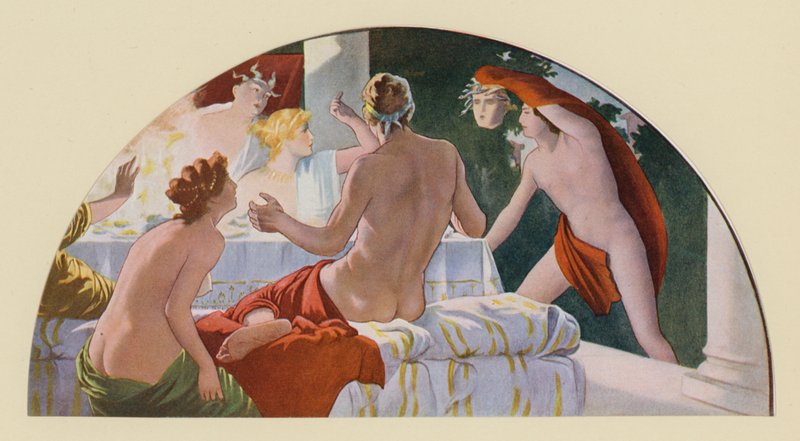 Perseus confronteert Polydectes met het hoofd van de Gorgon Medusa door Walter MacEwen