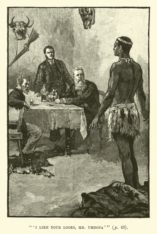 Illustratie voor King Solomons Mines door H. Rider Haggard door Walter Paget