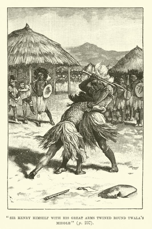 Illustratie voor King Solomons Mines door H. Rider Haggard door Walter Paget