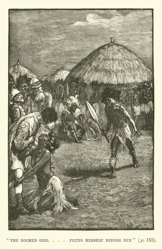 Illustratie voor King Solomons Mines door H. Rider Haggard door Walter Paget