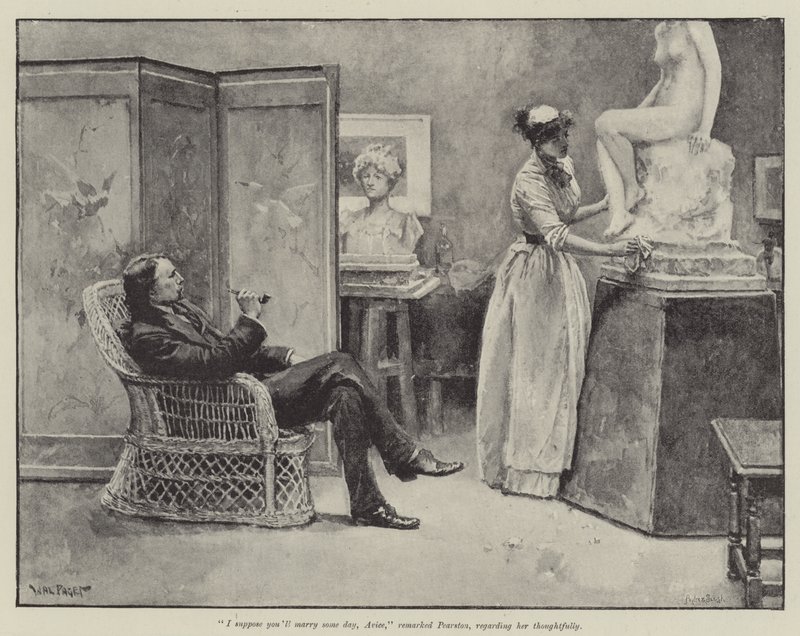 De Achtervolging van de Geliefde, door Thomas Hardy door Walter Paget
