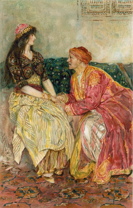 De Arabische Nachten: De Prinses legde alles uit wat haar was overkomen door Walter Stanley Paget