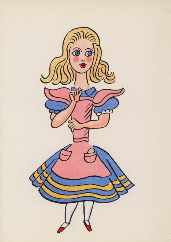 Figuren uit kinderboeken: Alice in Wonderland door Walter Trier