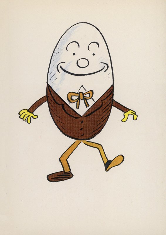 Figuren uit kinderboeken: Humpty Dumpty door Walter Trier