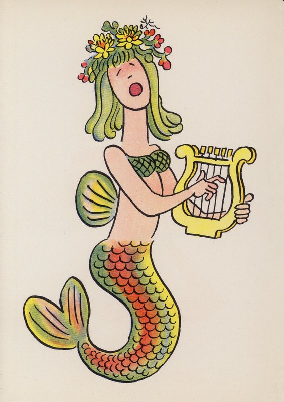 Figuren uit Kinderboeken: Zeemeermin door Walter Trier