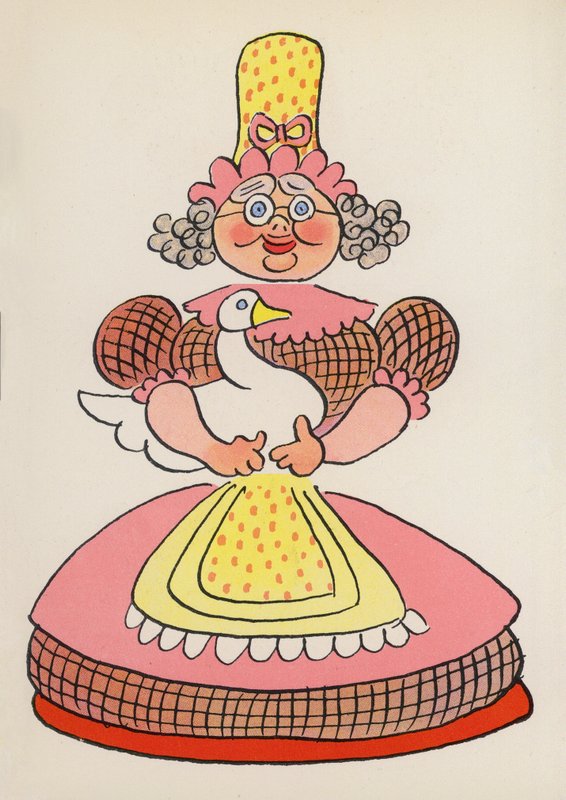 Figuren uit Kinderboeken: Moeder de Gans door Walter Trier