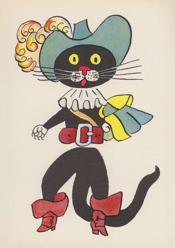Figuren uit Kinderboeken: De Gelaarsde Kat door Walter Trier