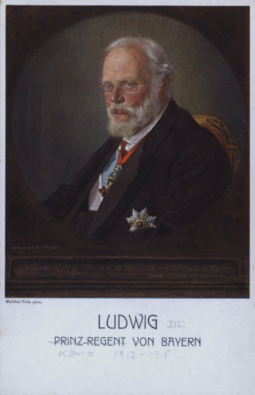 Ludwig III, laatste koning van Beieren, als prins-regent door Walther Firle