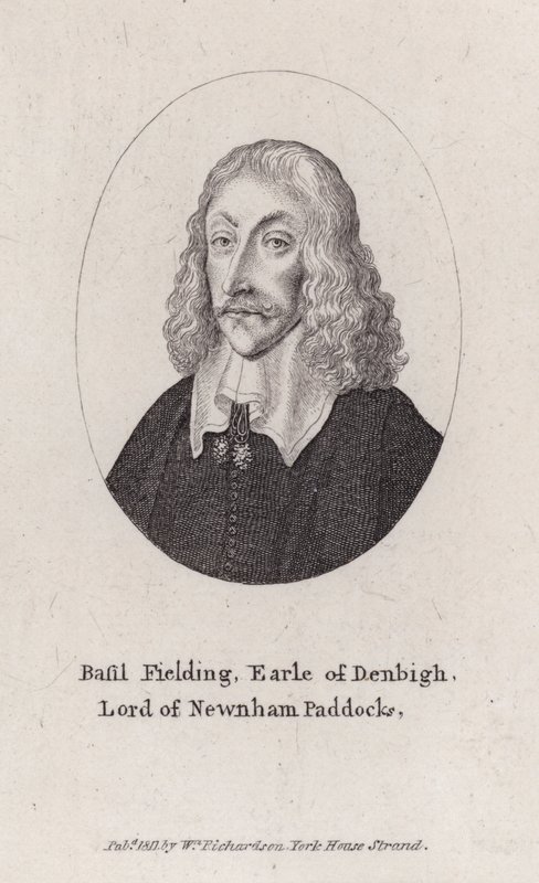 Basil Feilding, 2e graaf van Denbigh, Engelse diplomaat, politicus en parlementaire soldaat in de burgeroorlog (gravure) door Wenceslaus (after) Hollar