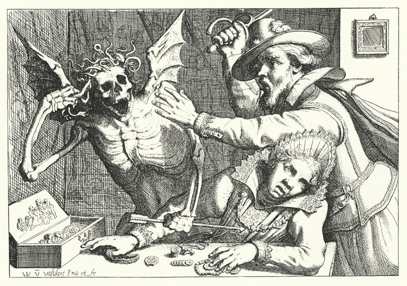 De vrekken en de dood door Werner van den Valckert