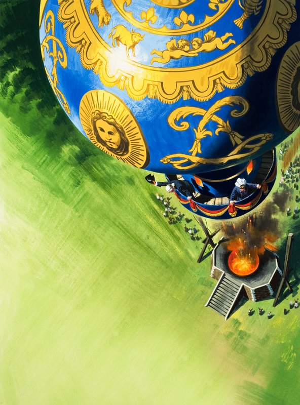 Ballon opstijgen door Wilf (20th century) Hardy