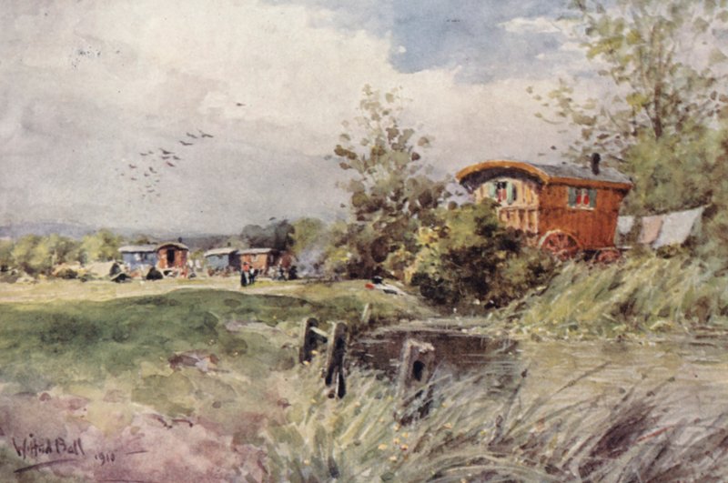 Zigeunerkamp door Wilfrid Williams Ball