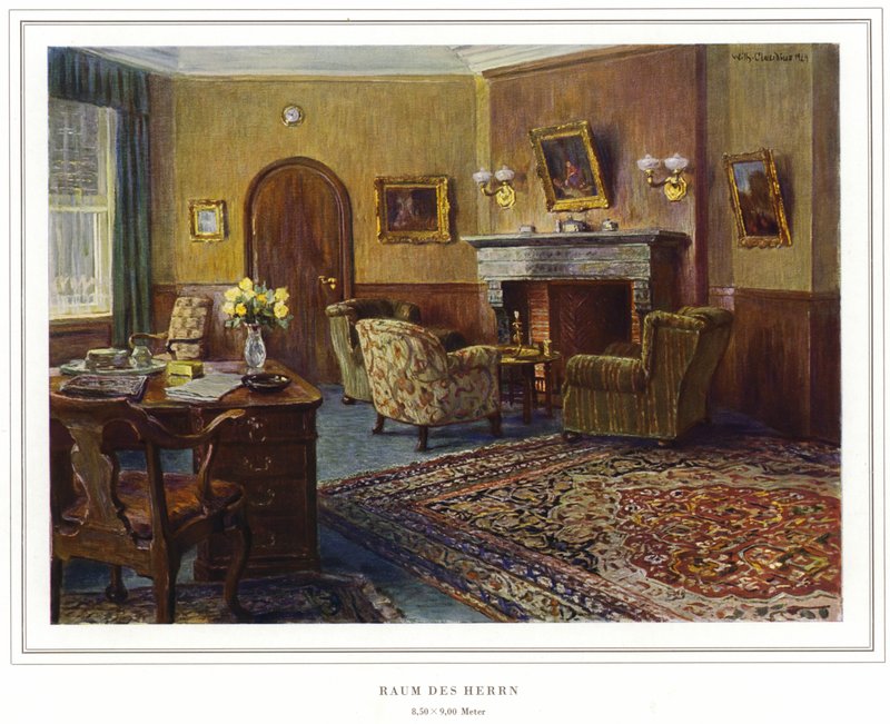 Bedrijf van tapijtfabrikanten Halbmond-Teppichfabrik Von Koch en Te Kock door Wilhelm Ludwig Heinrich Claudius