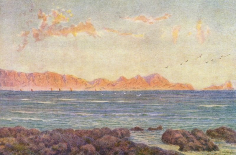 Het Zuidelijke Deel van Valsbaai, met Kaap Hangclip door Wilhelm Westhofen
