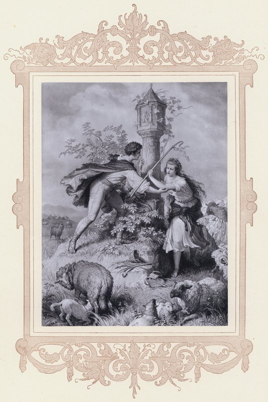Haideroslein door Wilhelm von (after) Kaulbach