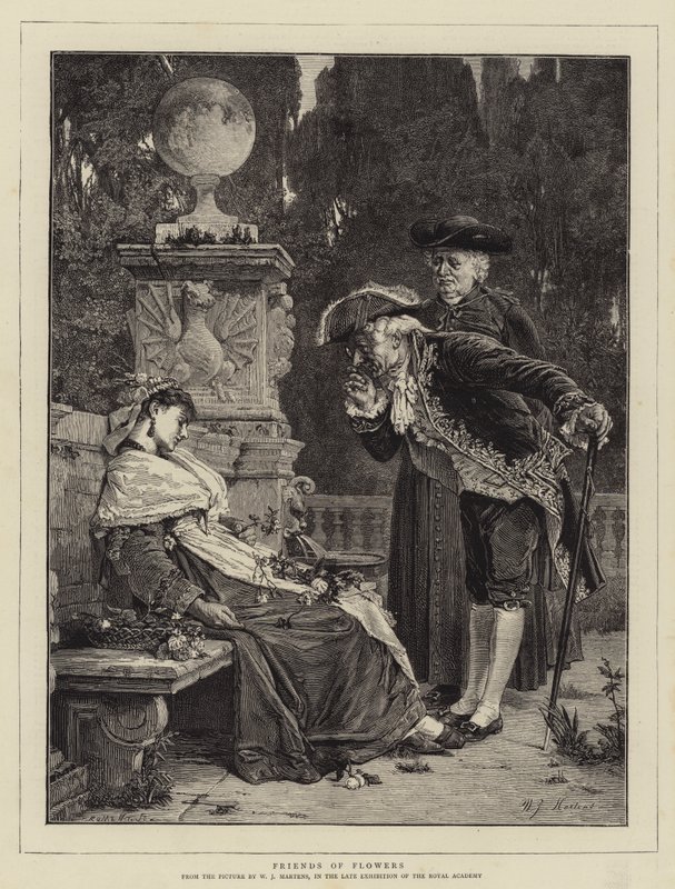 Vrienden van Bloemen door Willem Johannes Martens