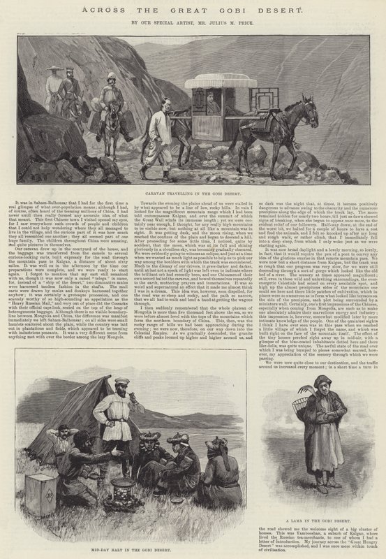 Over de Grote Gobi-woestijn door William Barnes Wollen