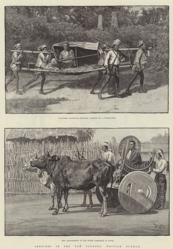 Schetsen in het Yaw-land, West-Birma door William Barnes Wollen