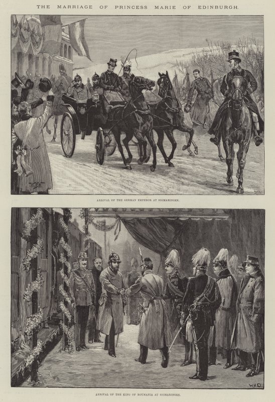 Het huwelijk van prinses Marie van Edinburgh door William Barnes Wollen