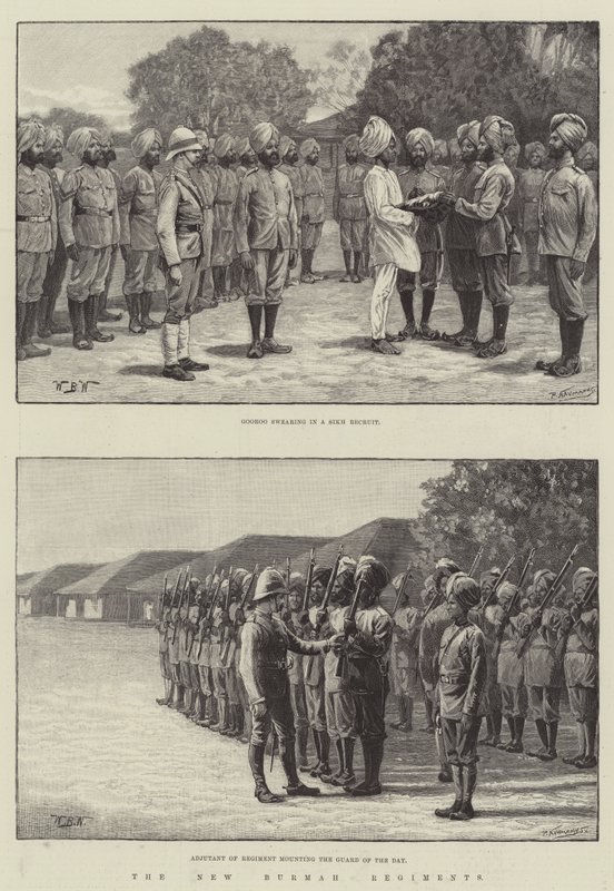 De nieuwe Burmah regimenten door William Barnes Wollen