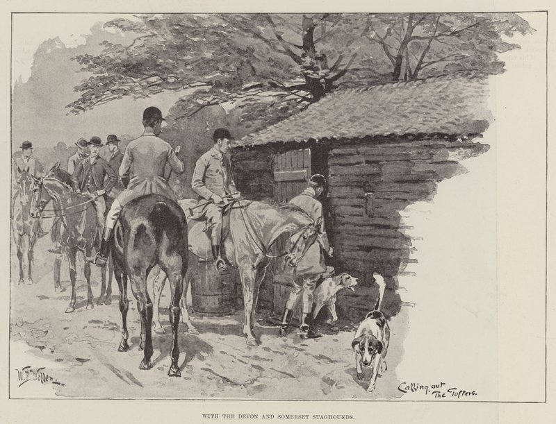 Met de Devon en Somerset Staghounds door William Barnes Wollen