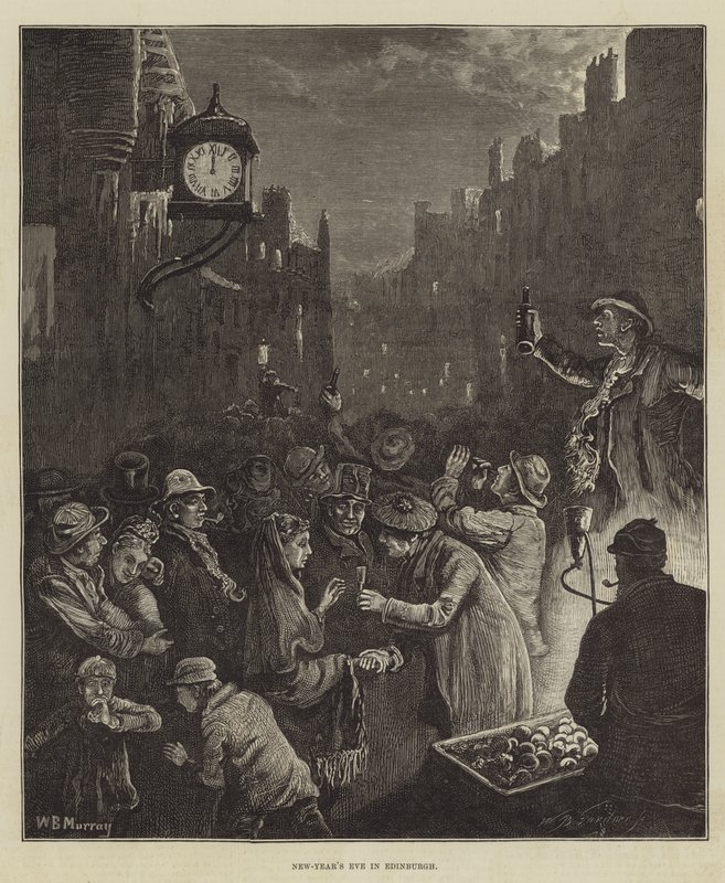 Oudejaarsavond in Edinburgh door William Bazett Murray