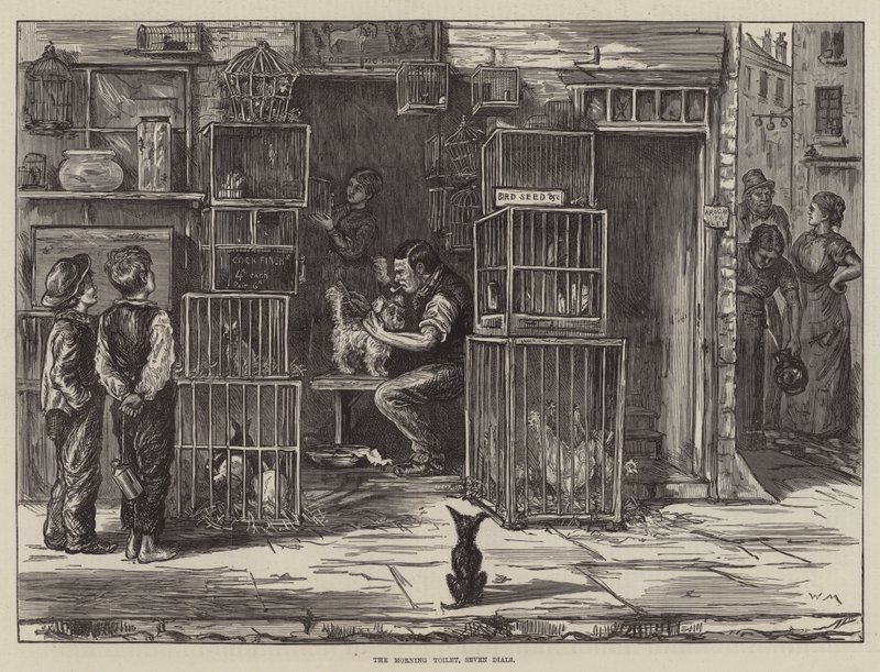 De ochtendtoilet, Seven Dials door William Bazett Murray