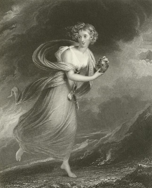 Psyche, terugkerend uit de rijken van Pluto door William Beechey