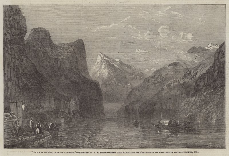 De baai van Uri, Meer van Luzern door William C. Smith