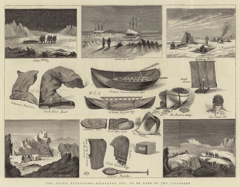 De Arctische Expeditie, Apparatuur, enz., te gebruiken door de Ontdekkingsreizigers door William Edward Atkins