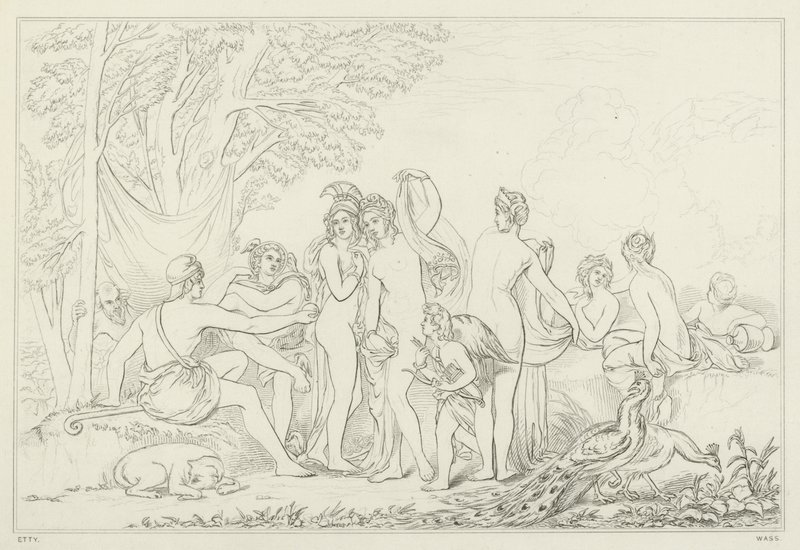 Het oordeel van Paris door William Etty