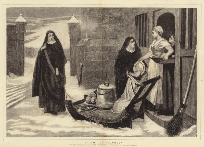 Voor de armen door William Frederick Yeames