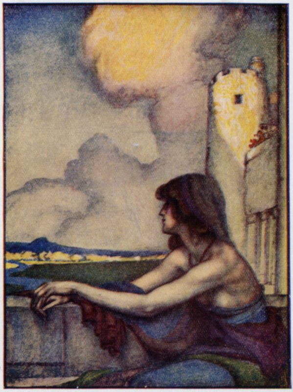 In het slapende hart van Helen kwam herinnering door William Heath Robinson