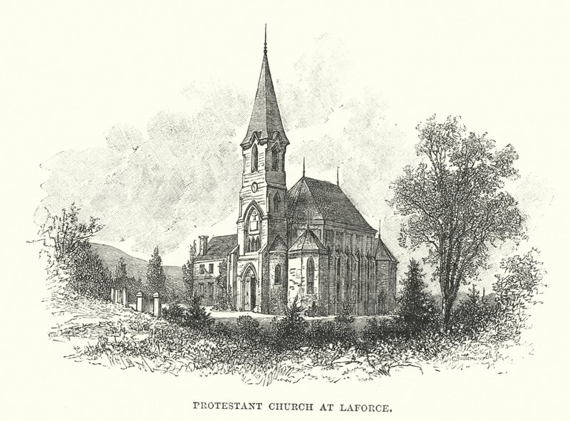 Protestantse Kerk in Laforce door William Henry James after Boot
