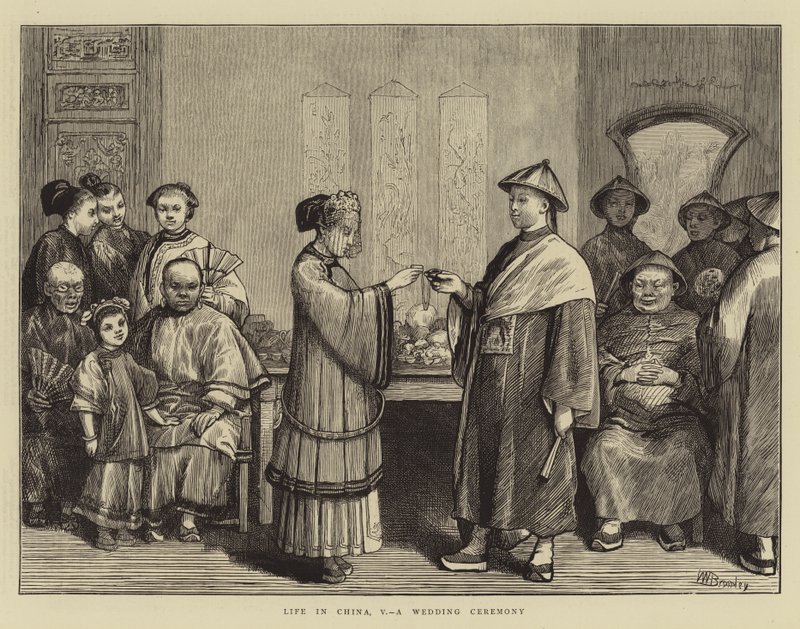 Leven in China, V, een huwelijksceremonie door William III Bromley