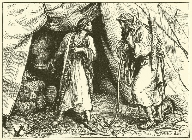 Esau verkoopt zijn eerstgeboorterecht door William J. Webbe or Webb