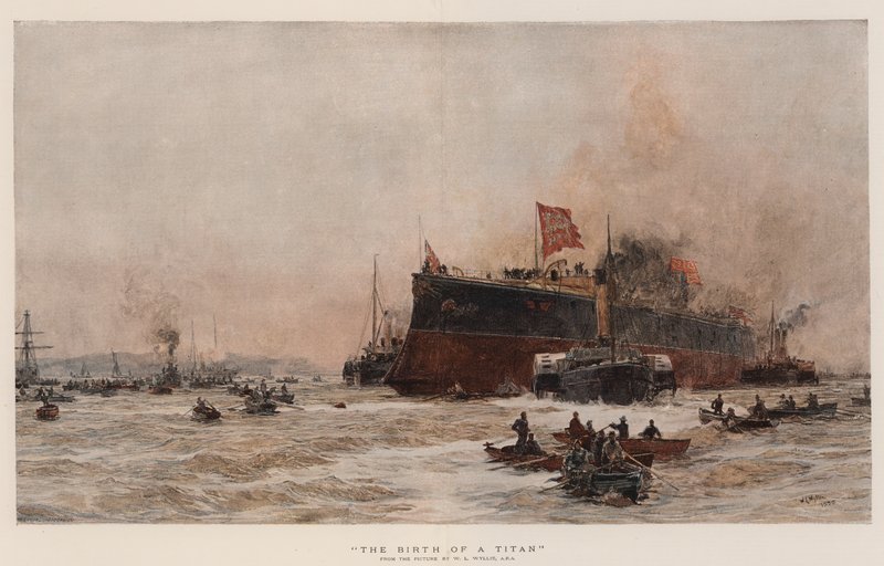De geboorte van een titaan door William Lionel Wyllie