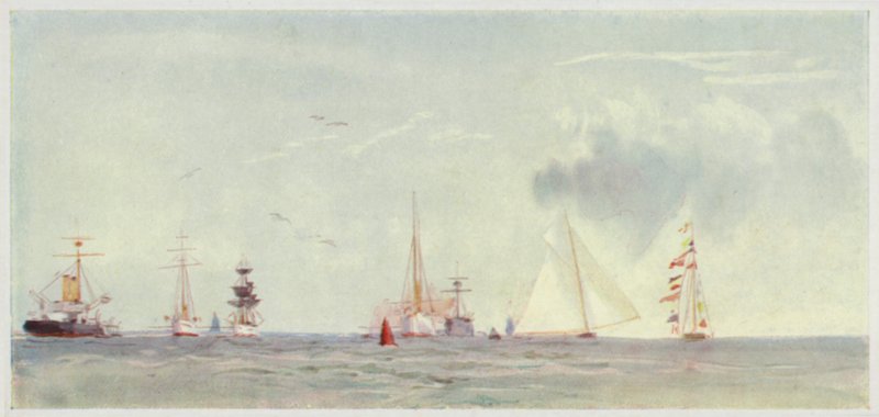 Cowes Roads, Regattatijd door William Lionel Wyllie
