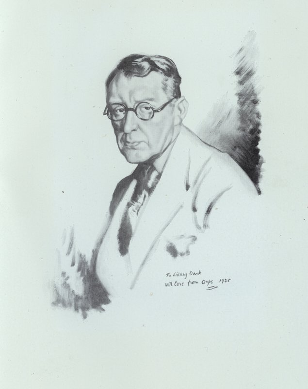 Sidney Dark, Engelse schrijver, 1925 door William Orpen