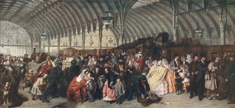 Het Treinstation, 1862 door William Powell Frith