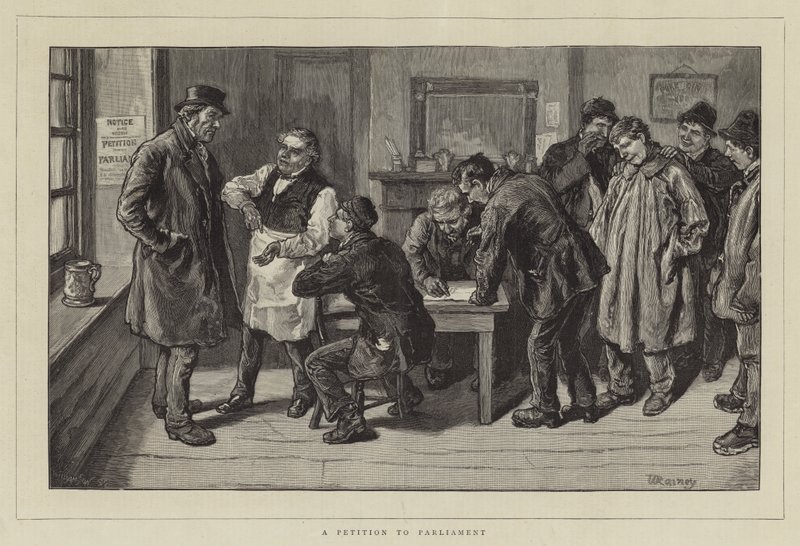 Een verzoekschrift aan het parlement door William Rainey