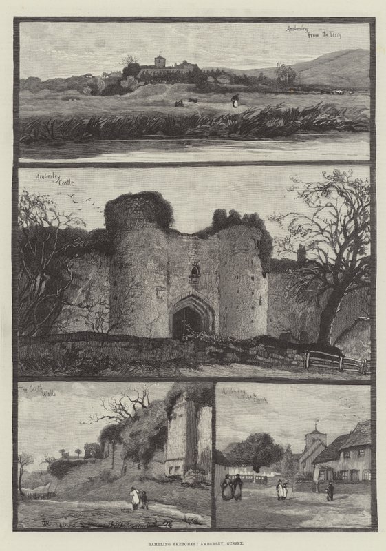 Wandelende Schetsen, Amberley, Sussex door William Rainey