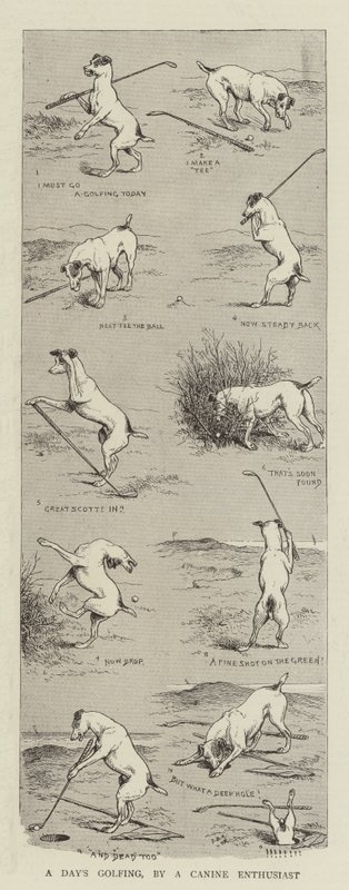 Een Dag Golfen, door een Hondenliefhebber door William Ralston