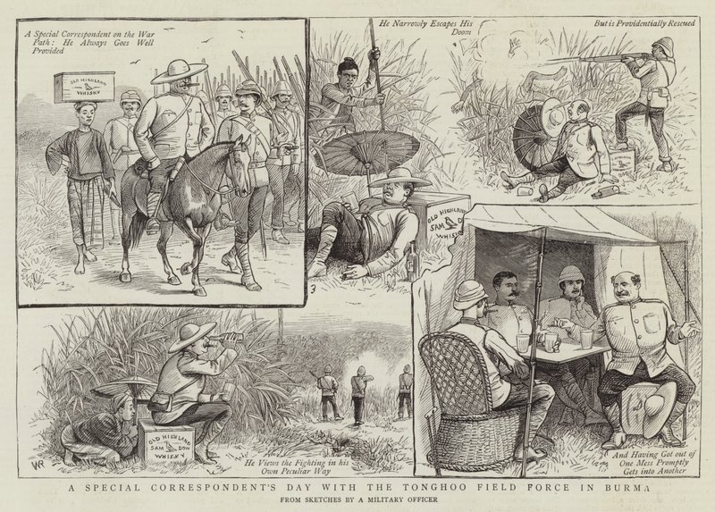 Een Dag van een Speciale Correspondent met de Tonghoo Veldmacht in Birma door William Ralston